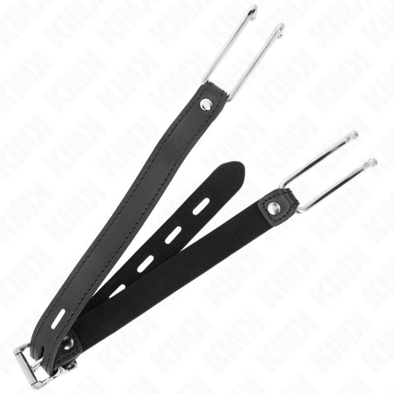 Kink - 11,5 cm Metalen Haak Gag Met Verstelbare Lederen Band 39-58 cm X 2 cm - afbeelding 2