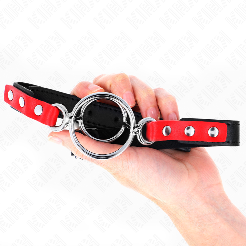 Kink - 4/4,8 cm Rood Verstelbare Multi-O-Ring Gag 38 X 56 cm - afbeelding 2
