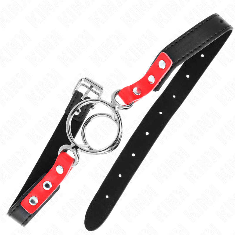 Kink - 4/4,8 cm Rood Verstelbare Multi-O-Ring Gag 38 X 56 cm - afbeelding 3