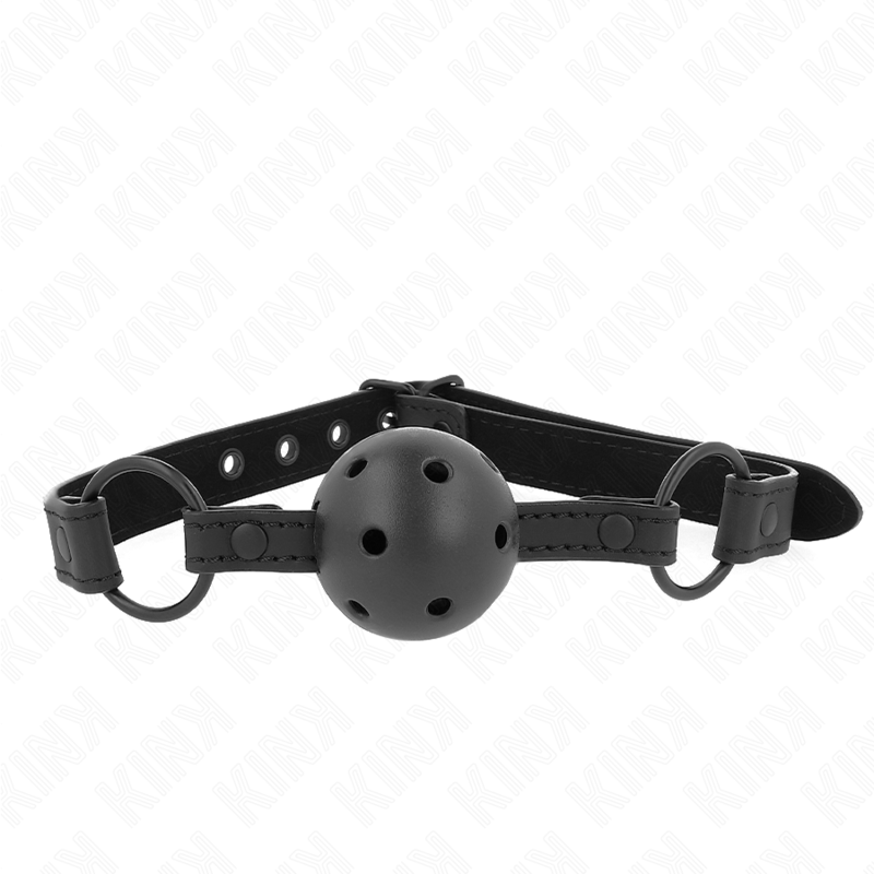 Kink - 4,5 cm Neopreen Ball Gag 63,5 X 2 cm Verstelbaar 41 X 59 cm - afbeelding 2