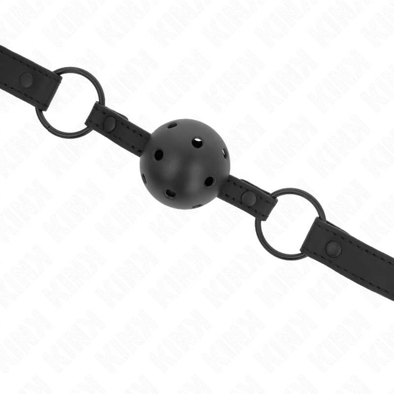 Kink - 4,5 cm Neopreen Ball Gag 63,5 X 2 cm Verstelbaar 41 X 59 cm - afbeelding 4