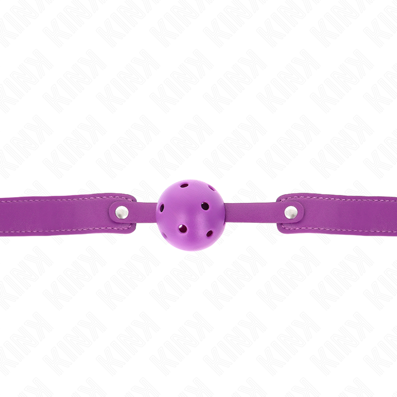 KINK - BALL GAG 4,5 CM ADEMEND PAARS 65 x 2,5 CM - afbeelding 3