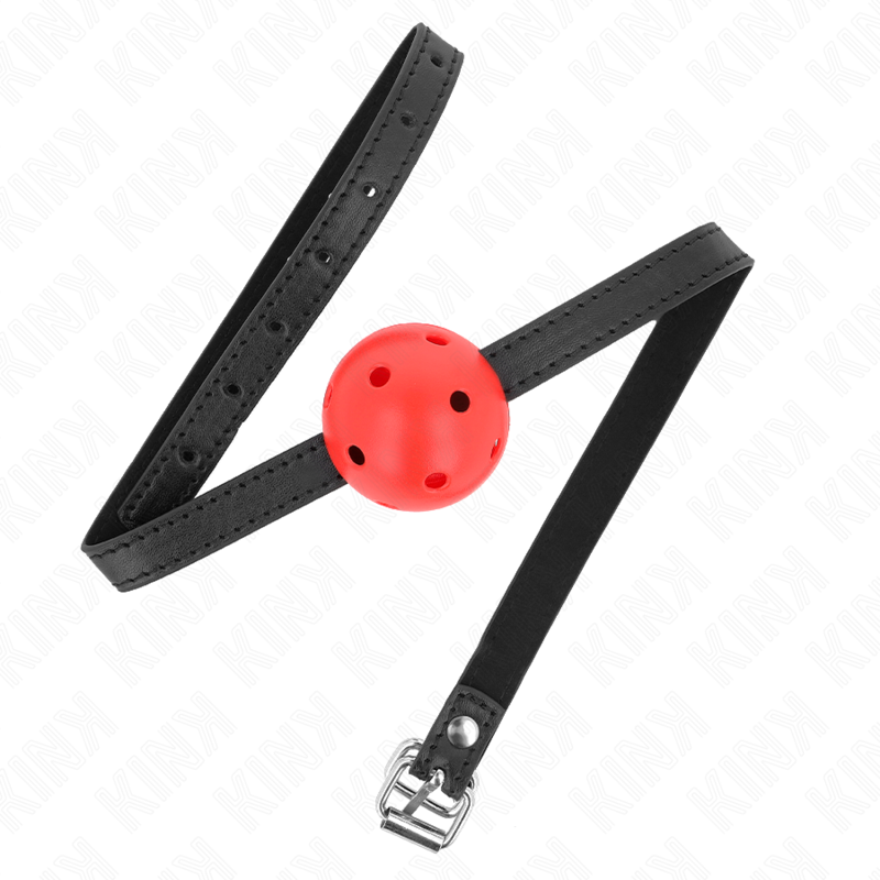 KINK - SIMPLICITY RODE BALL GAG 4,5 CM ADEMEND 62 x 1,5 CM - afbeelding 2