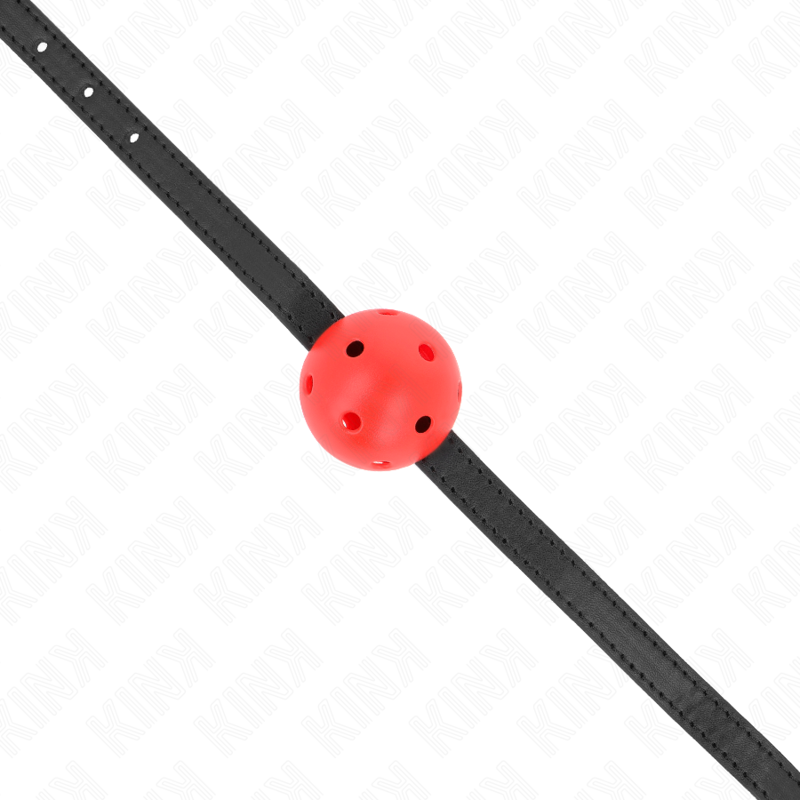 KINK - SIMPLICITY RODE BALL GAG 4,5 CM ADEMEND 62 x 1,5 CM - afbeelding 4