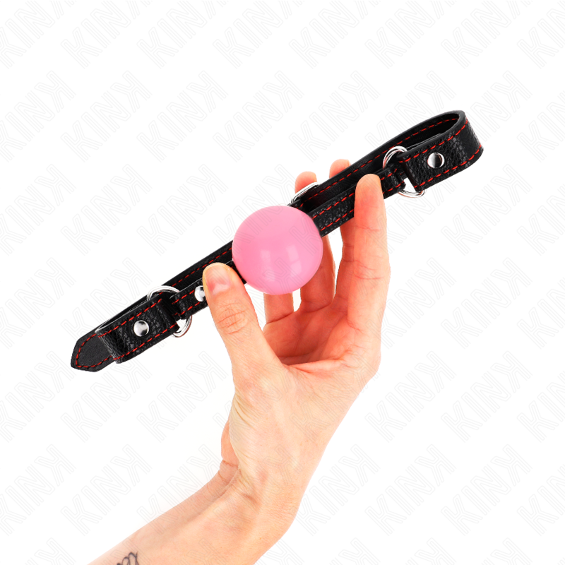 KINK - 4 CM ROZE GOUDEN BAL GAG 60 x 2 CM - afbeelding 2