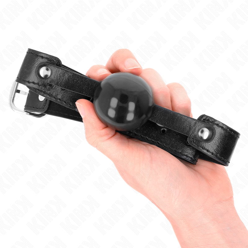 KINK - 4 CM ZACHTE TPE BALL GAG MODEL 2 65 x 2,5 CM - afbeelding 4