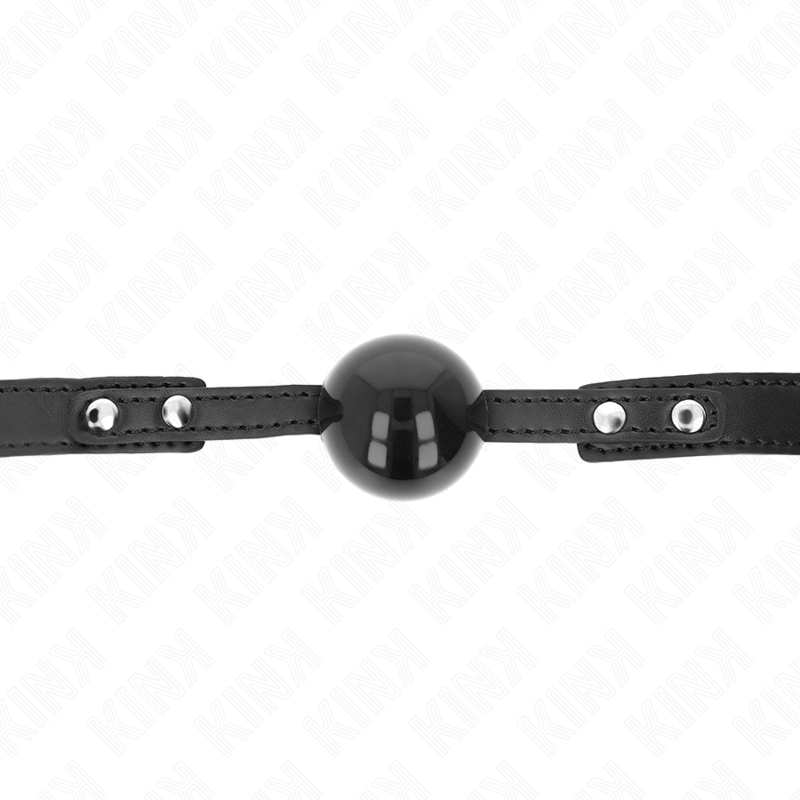 KINK - 4 CM ZACHTE TPE BALL GAG MODEL 3 60 x 2 CM VERSTELBAAR 37-52 CM - afbeelding 3