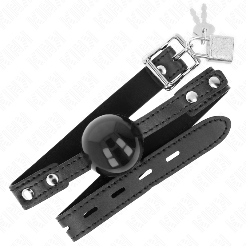 KINK - 4 CM ZACHTE TPE BALL GAG MODEL 3 60 x 2 CM VERSTELBAAR 37-52 CM - afbeelding 2