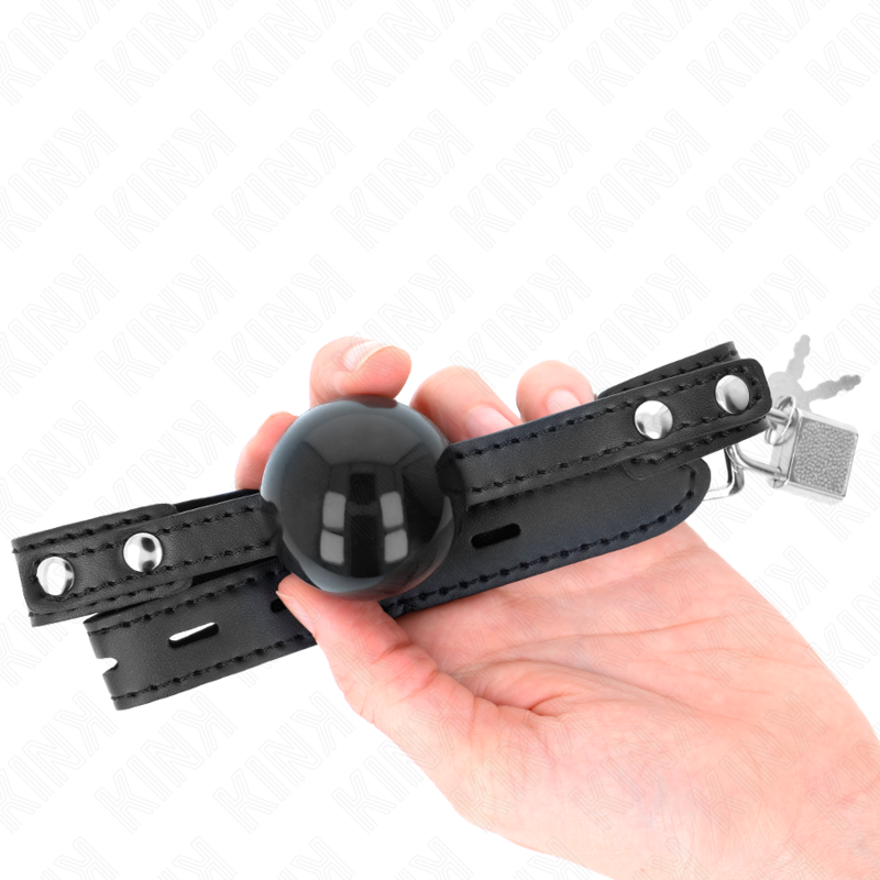 KINK - 4 CM ZACHTE TPE BALL GAG MODEL 3 60 x 2 CM VERSTELBAAR 37-52 CM - afbeelding 4