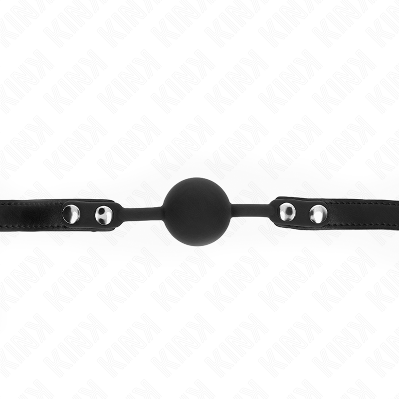 KINK - 4 CM SILICONEN BAL GAG MODEL 1 MET HANGSLOT 60 x 2 CM - afbeelding 5