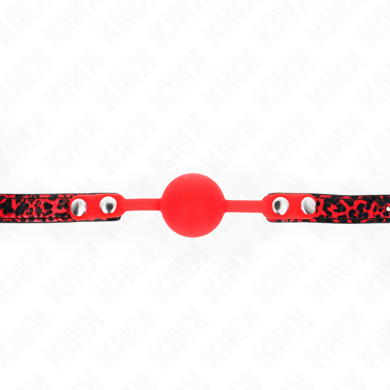 KINK - 4 CM SILICONEN BAL GAG MODEL 2 60 x 2 CM - afbeelding 4