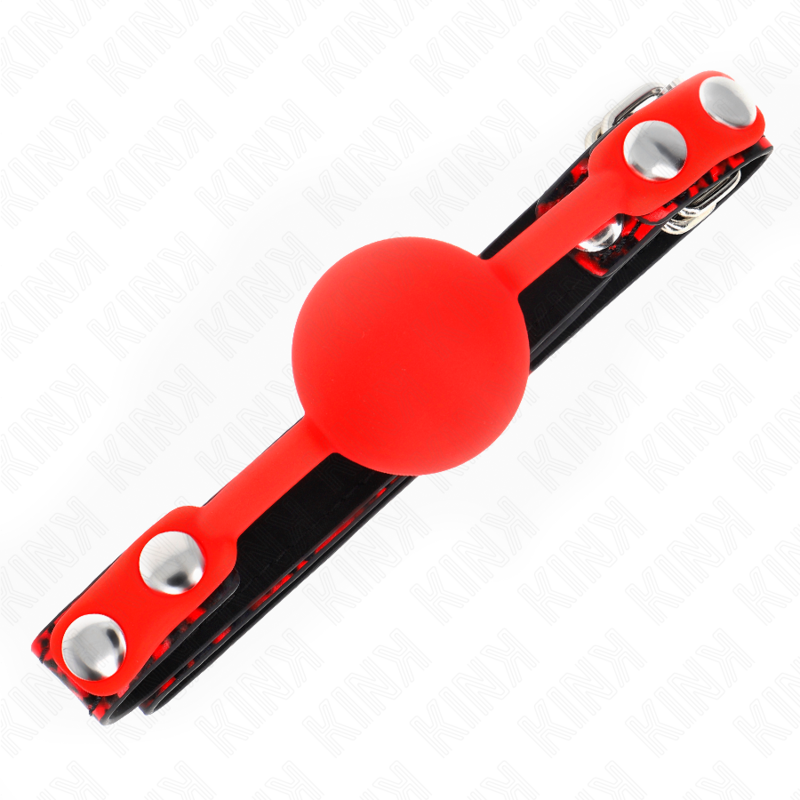 KINK - 4 CM SILICONEN BAL GAG MODEL 2 60 x 2 CM - afbeelding 3