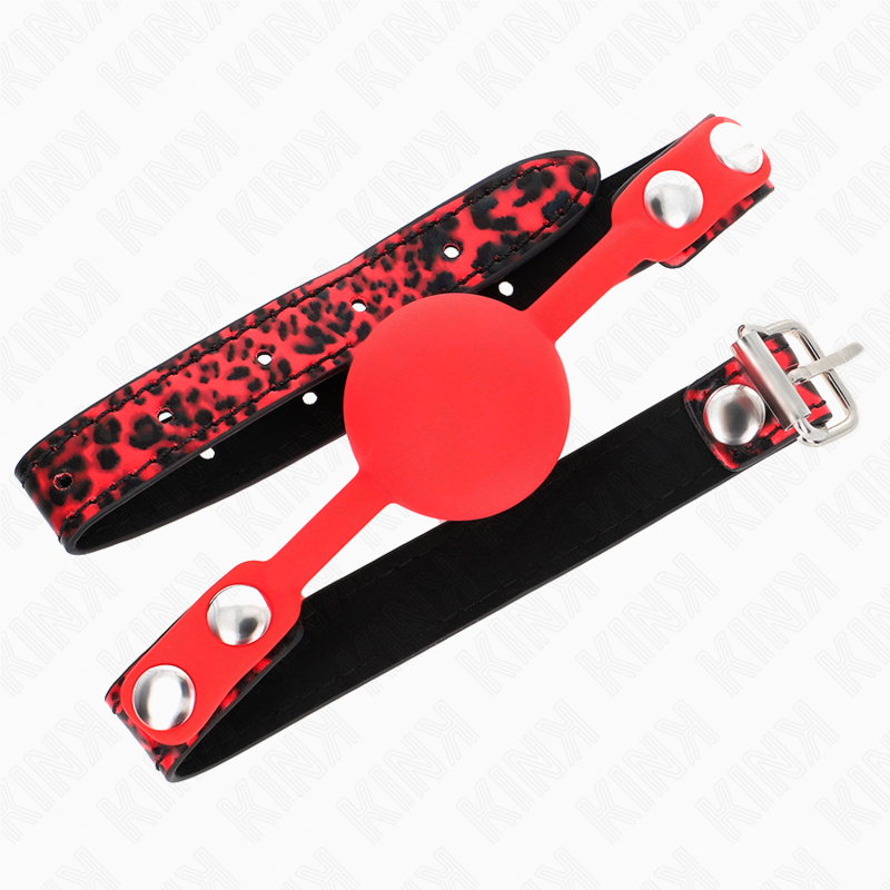KINK - 4 CM SILICONEN BAL GAG MODEL 2 60 x 2 CM - afbeelding 2