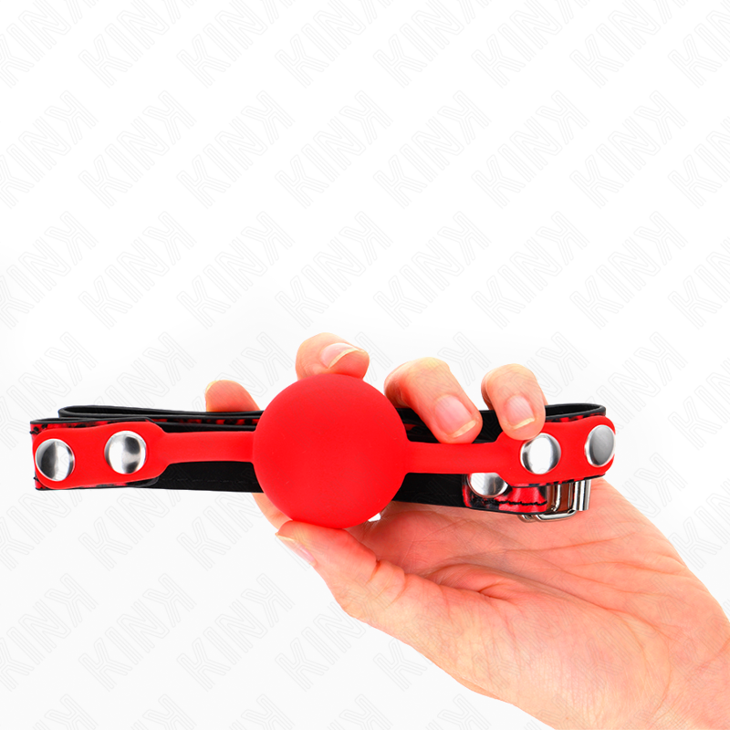KINK - 4 CM SILICONEN BAL GAG MODEL 2 60 x 2 CM - afbeelding 5