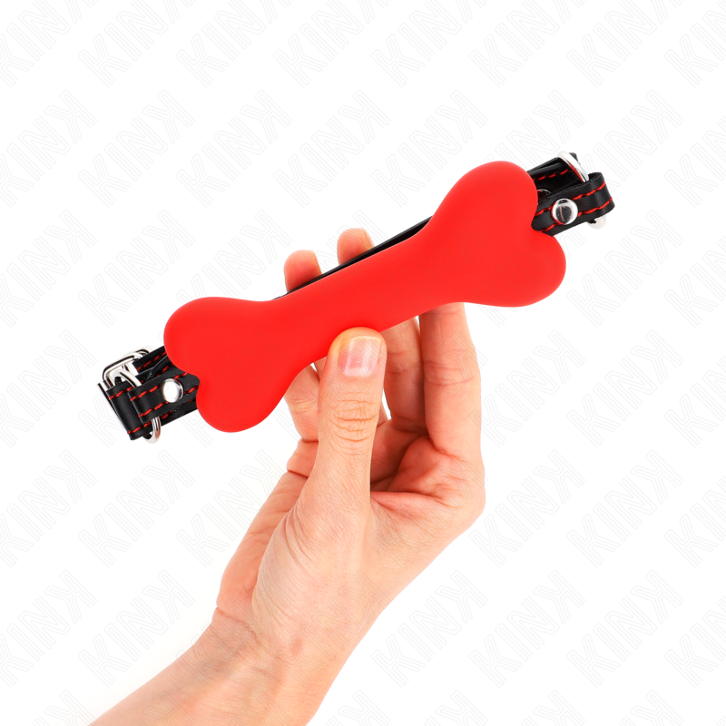 KINK - 12 CM RODE BOT GAG 63 x 2 CM - afbeelding 2