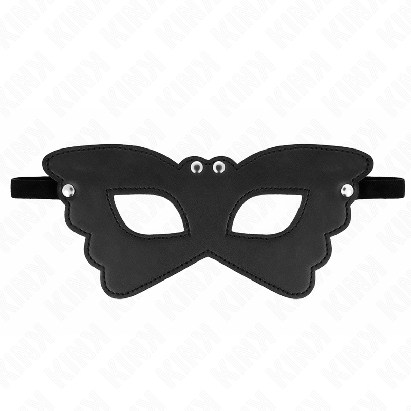 KINK - VLINDERVORMIG KUNSTLEERMASKER 20 x 9 CM - afbeelding 2