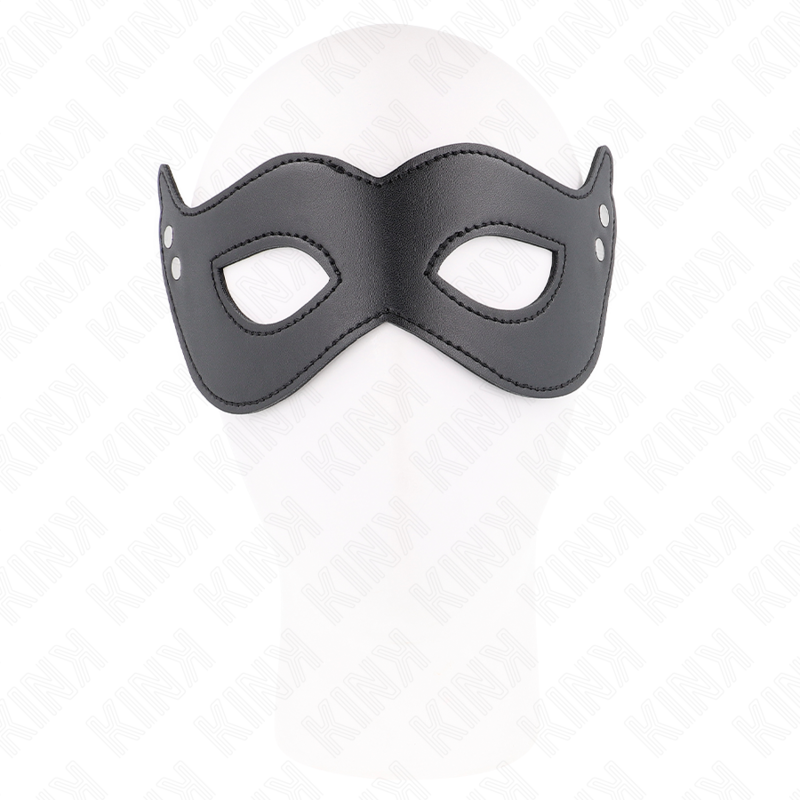 KINK - MASKER VAN KUNSTLEER MET KLINKNAGELS MODEL 1 26 x 8 CM - afbeelding 2