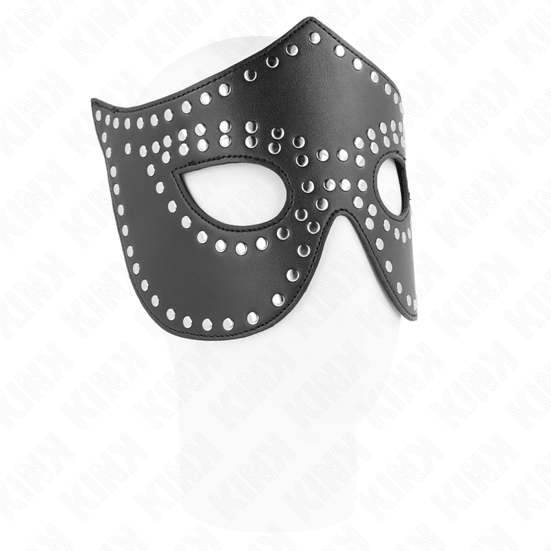KINK - MASKER VAN KUNSTLEER MET KLINKNAGELS MODEL 2 30 x 12 CM