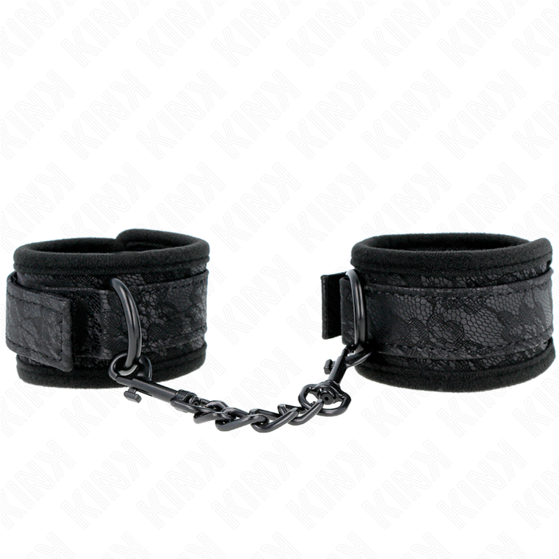 Kink - Verstelbare Neopreen Kanten Polsbandjes Zwart 20-29 cm X 5 cm - afbeelding 2