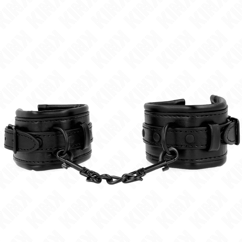Kink - Verstelbare Zwarte Polsbandjes 20-30 cm X 6 cm - afbeelding 2