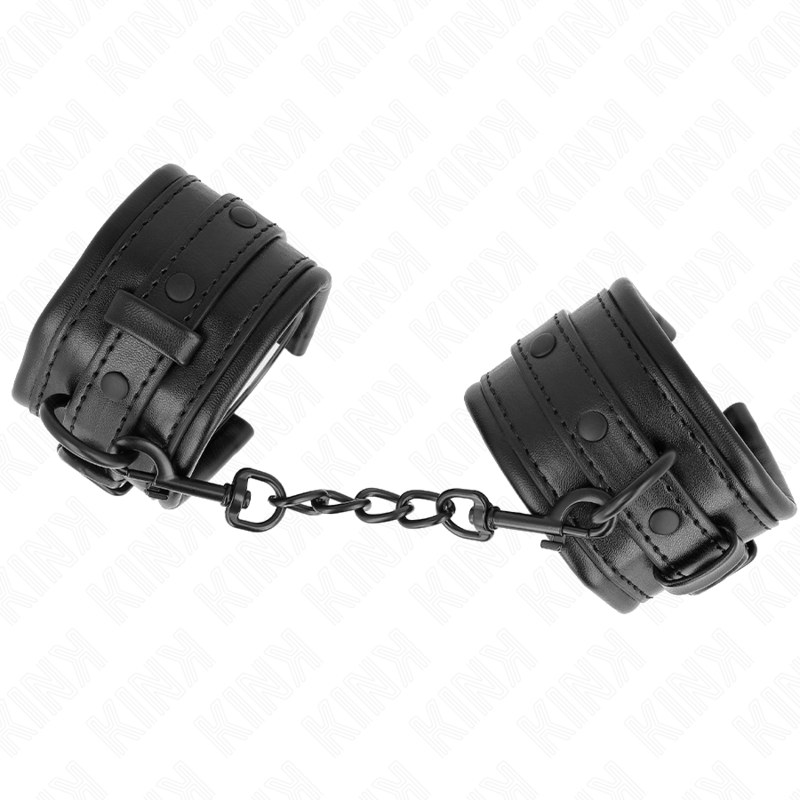 Kink - Verstelbare Zwarte Polsbandjes 20-30 cm X 6 cm - afbeelding 3