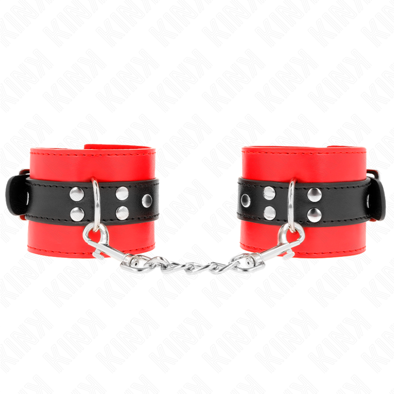 Kink - Rode Polsbandjes Met Verstelbare Zwarte Band 17-28 cm X 6 cm - afbeelding 2