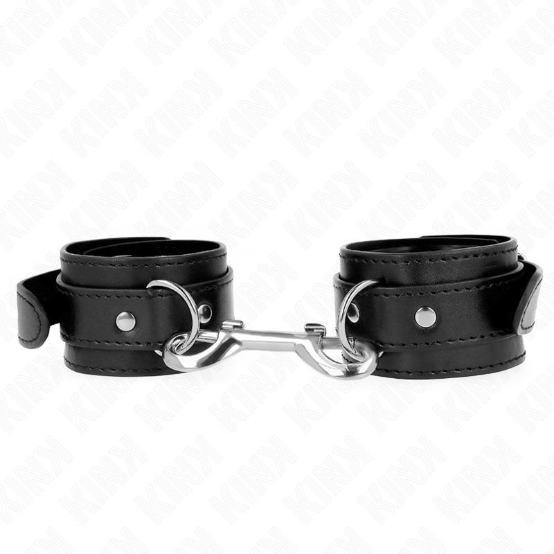 Kink - Enkele Polsbandjes Met Verstelbare Zwarte Rij Klinknagels 17-28 cm X 5 cm - afbeelding 2