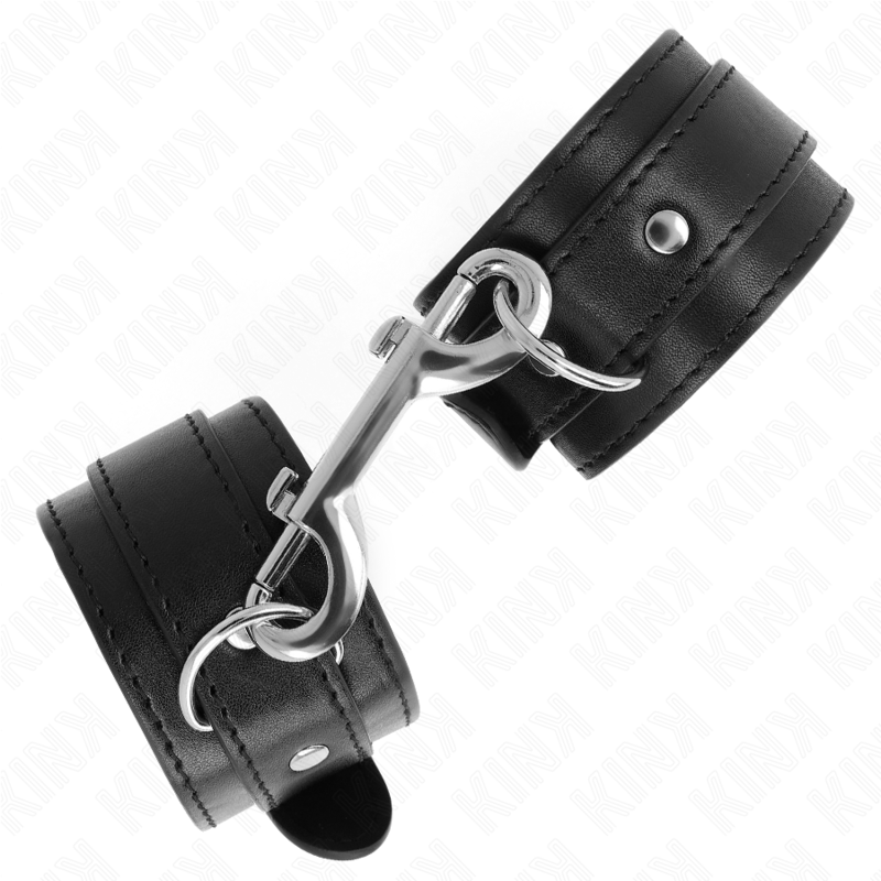 Kink - Enkele Polsbandjes Met Verstelbare Zwarte Rij Klinknagels 17-28 cm X 5 cm - afbeelding 3