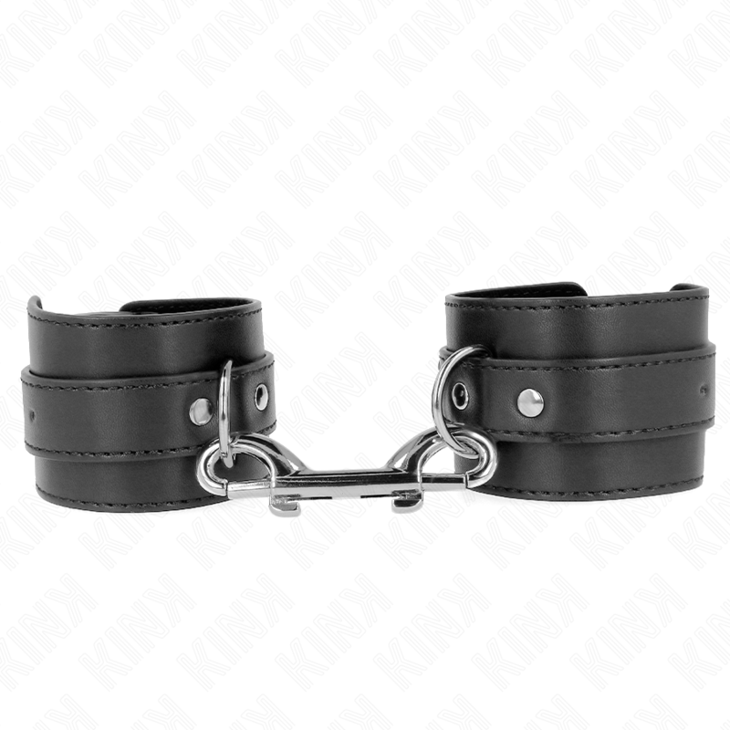 Kink - Enkele Polsbandjes Met Rij Klinknagels En Grote Zwarte Gesp Verstelbaar 17-28 cm X 5 cm - afbeelding 2