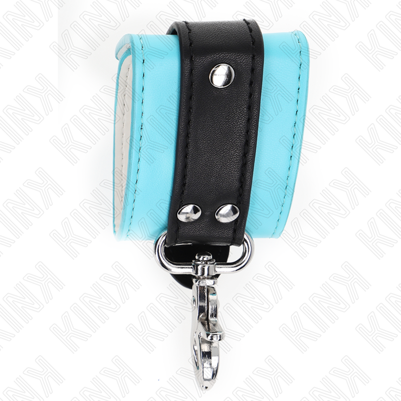 Kink - Premium Zwart/Blauw Verstelbare Polsbandjes 21-28 cm X 5,5 cm - afbeelding 5