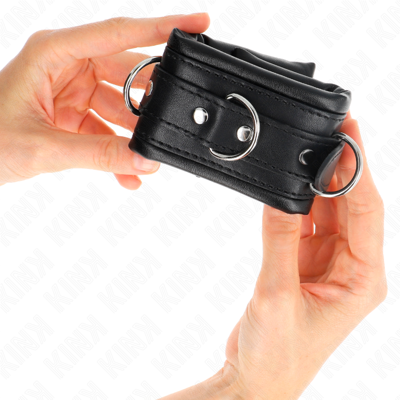 Kink - Zware Polsbandjes Met Zwarte Voering Verstelbaar 20-30 cm X 6 cm - afbeelding 4