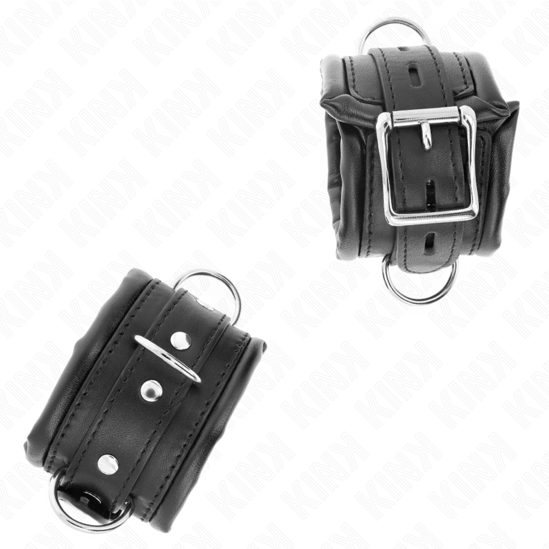 Kink - Zware Polsbandjes Met Zwarte Voering Verstelbaar 20-30 cm X 6 cm - afbeelding 3
