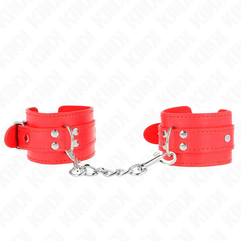 Kink - Enkele Rode Verstelbare Polsbandjes 20-23 cm X 5,5 cm - afbeelding 2