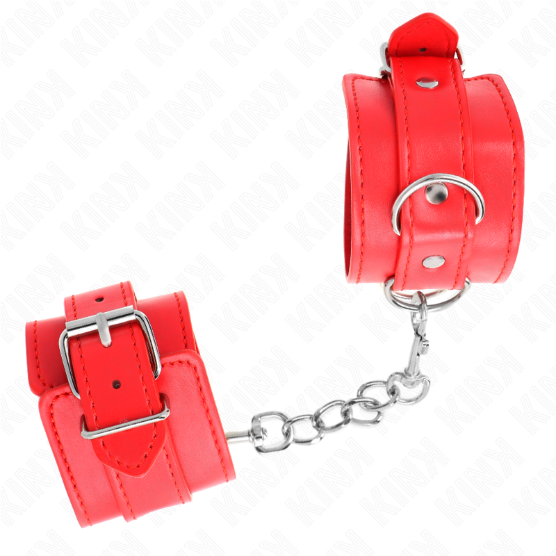 Kink - Enkele Rode Verstelbare Polsbandjes 20-23 cm X 5,5 cm - afbeelding 3