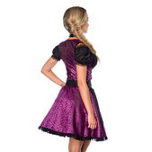Premium dirndl paars/ zwart met blouse