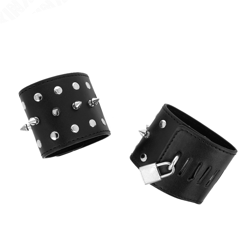 Kink - Punk Stijl Spiked Polsbandjes 25 X 6 cm - afbeelding 3