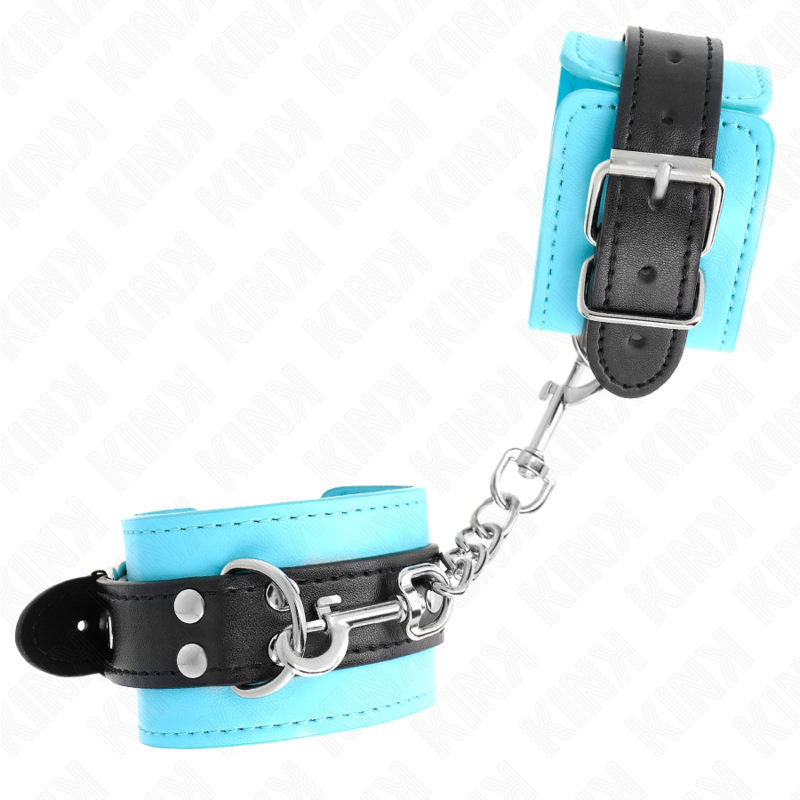 Kink - Blauwe Voering Haak Polsbandjes Verstelbaar 20-28 cm X 5,5 cm - afbeelding 3