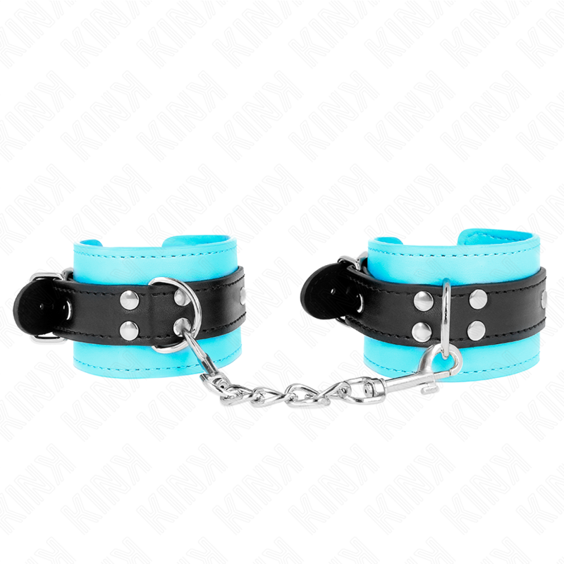 Kink - Blauwe Voering Haak Polsbandjes Verstelbaar 20-28 cm X 5,5 cm - afbeelding 2