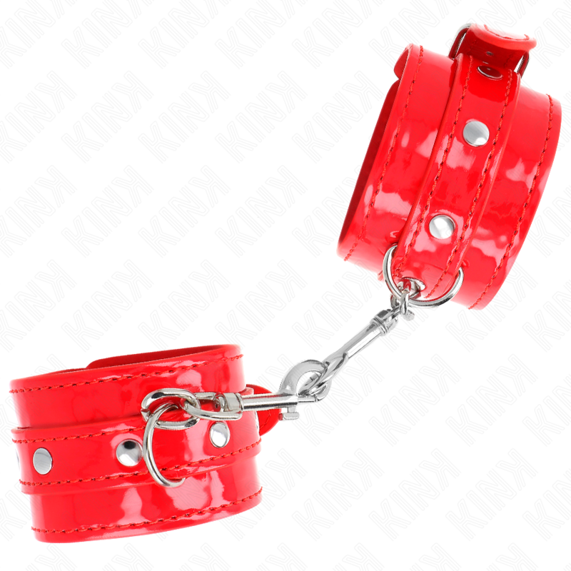 Kink - Rode Studded Polsbandjes Verstelbaar 23-33 cm - afbeelding 3