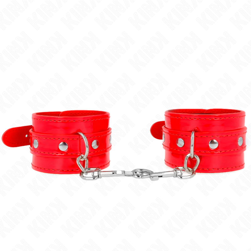Kink - Rode Studded Polsbandjes Verstelbaar 23-33 cm - afbeelding 2