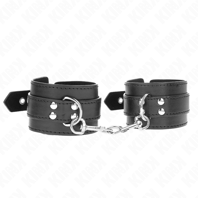 Kink - Zwarte Polsbandjes Met Studs 35 X 6 cm - afbeelding 2