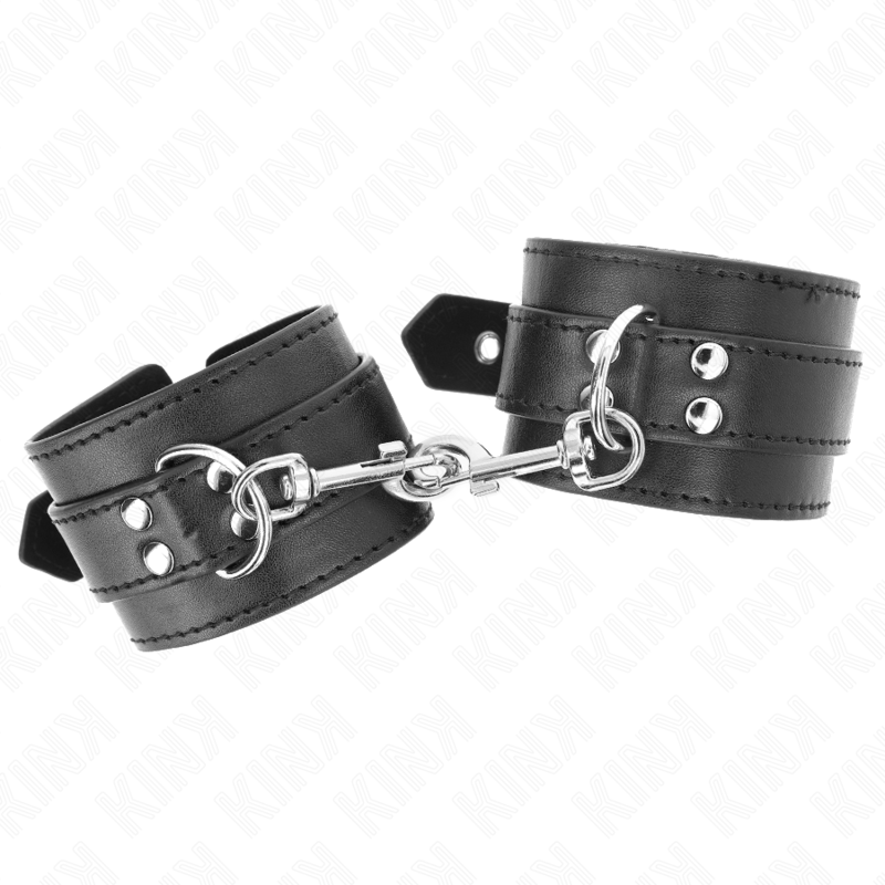Kink - Zwarte Polsbandjes Met Studs 35 X 6 cm - afbeelding 3