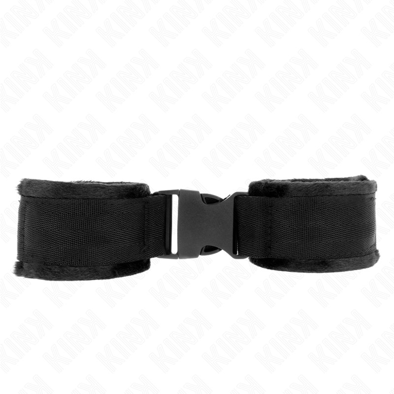 Kink - Zwarte Nylon Polsbandjes Model 1 Verstelbaar 25-35 cm X 6 cm - afbeelding 2