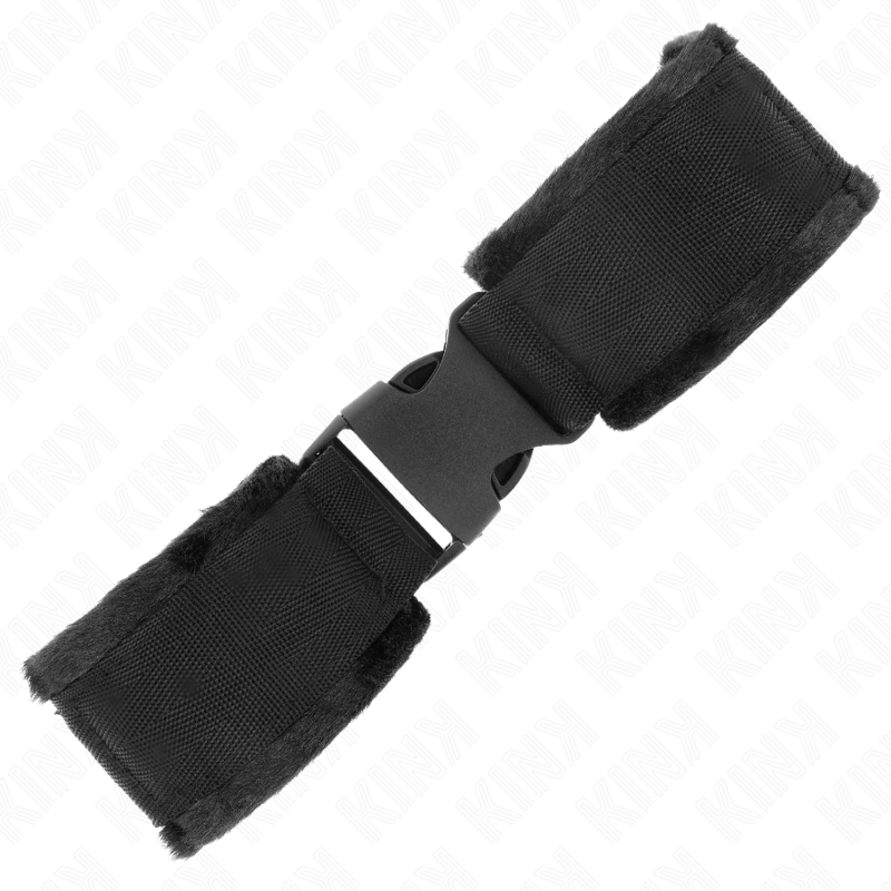 Kink - Zwarte Nylon Polsbandjes Model 1 Verstelbaar 25-35 cm X 6 cm - afbeelding 3