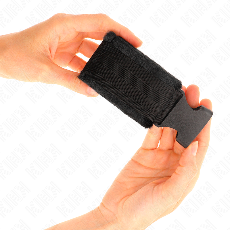 Kink - Zwarte Nylon Polsbandjes Model 1 Verstelbaar 25-35 cm X 6 cm - afbeelding 4