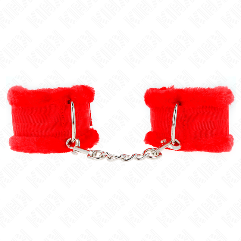 Kink - Rood Gevoerde Verstelbare Polsbandjes 17-31 cm X 7 cm - afbeelding 2