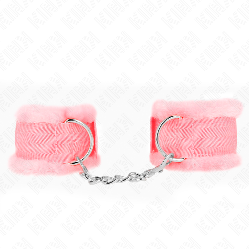 Kink - Verstelbare Roze Gevoerde Polsbandjes 17-31 cm X 7 cm - afbeelding 2