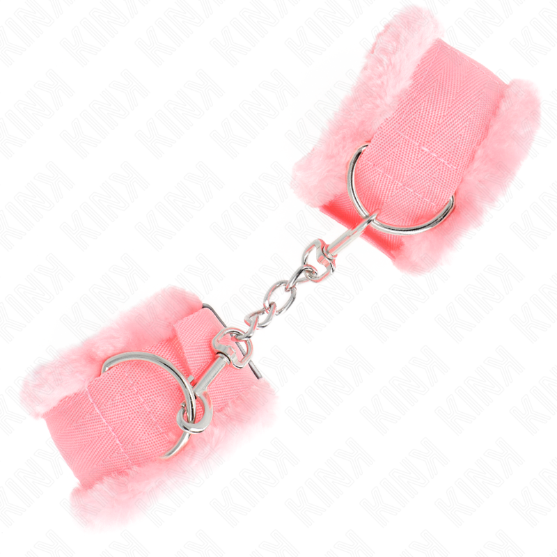 Kink - Verstelbare Roze Gevoerde Polsbandjes 17-31 cm X 7 cm - afbeelding 3