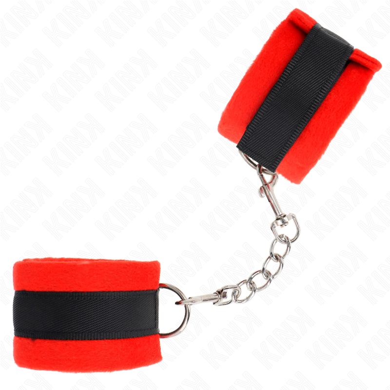 Kink - Beginner Polsbandjes Zwart-Rood 30 X 7 cm - afbeelding 3