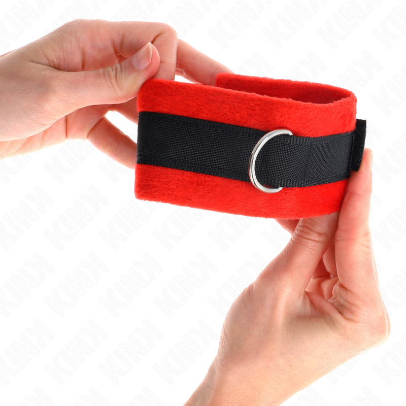 Kink - Beginner Polsbandjes Zwart-Rood 30 X 7 cm - afbeelding 4
